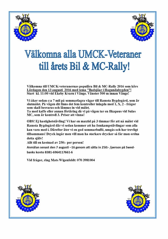 Inbjudan Bil MC Rally 16 low